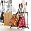 CAHAYA Folding Guitar Holds 5 Compact Storage for and Bass Black Stand, Guitars, Anti-Tip, Acoustic, Electric, Guitars,
