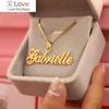 Цепочка на заказ ювелирные изделия персонализированное имя кулон ожерелье для женщин мужчин ручная работа курсивная табличка с именем колье бижутерия подарок лучшей подруге