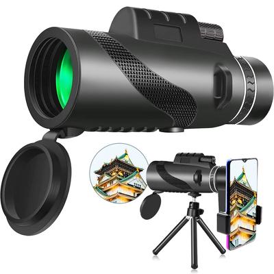LMLFC Монокулярный телескоп 80X100 HD Совместимость со смартфоном Простота в использовании Высокая Эргономичность Меньше глаз Туризм Фотография, Переноска, Пропускание, Дизайн,
