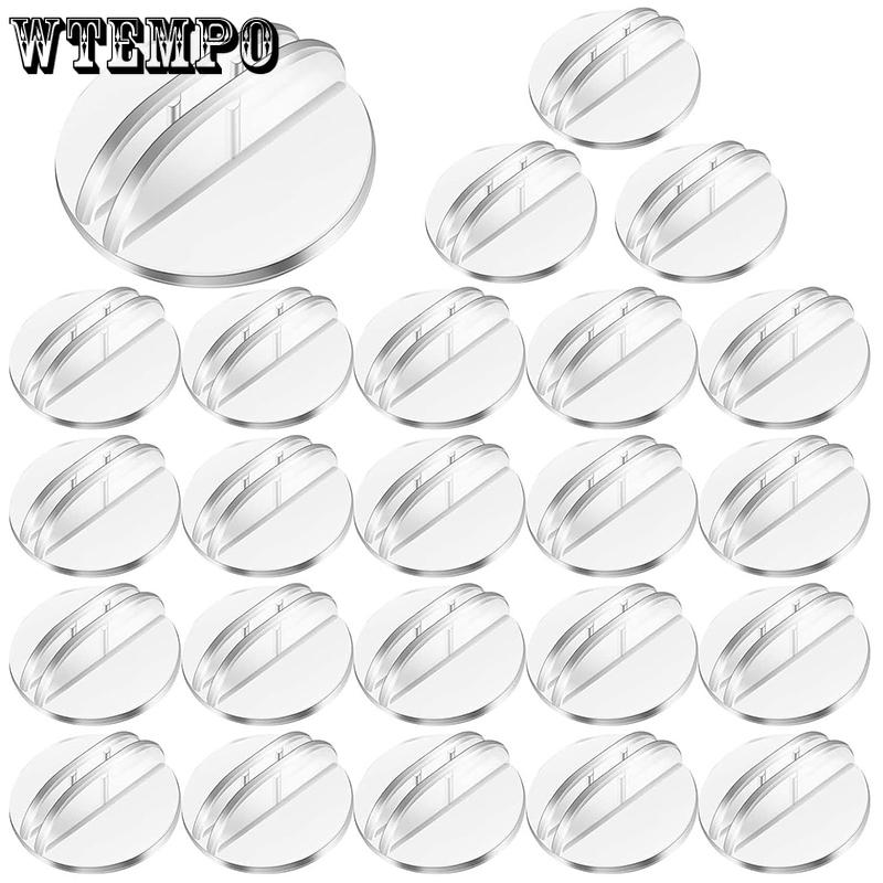 WTEMPO Мини-подставки для карточек, держатели для карточек с именами гостей, прозрачные картонные зажимы для фотографий, держатели номеров столов для вечеринок, офисные ценники, этикетки для меню.