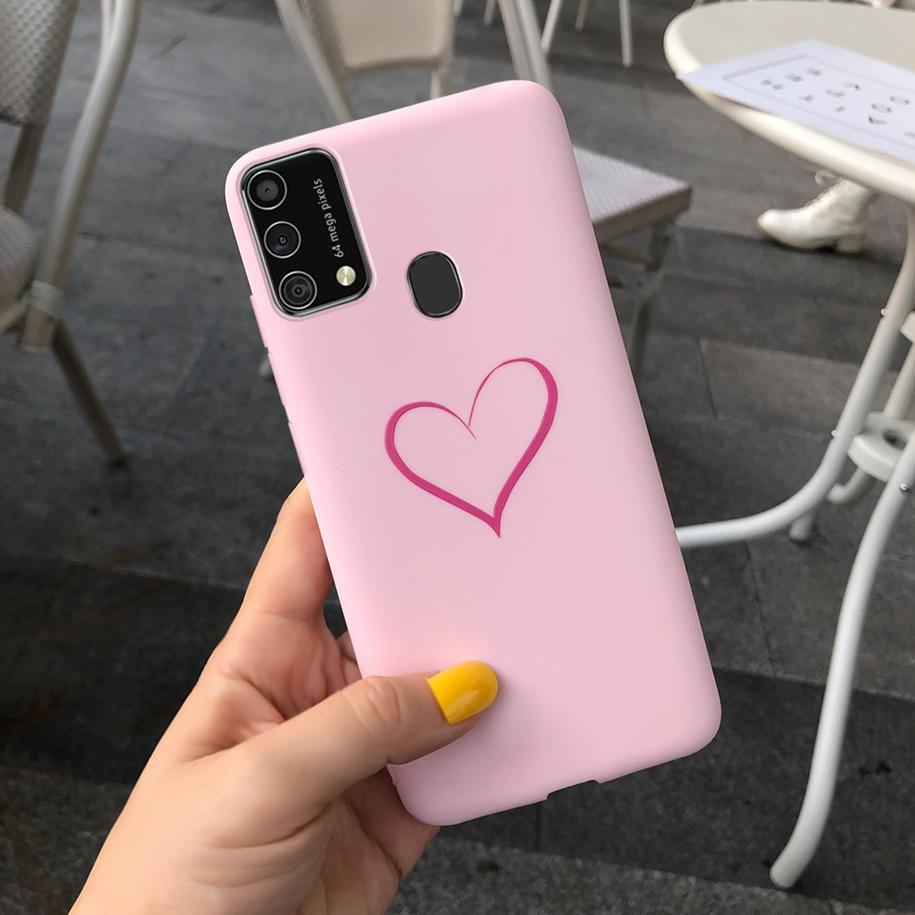 Чехол для Samsung Galaxy M31 M21s 2020 Парный Чехол для телефона с Сердечком Любви Для Samsung M31 Prime SM-M315F M 31 M 21s Мягкий Чехол 6,4 дюйма