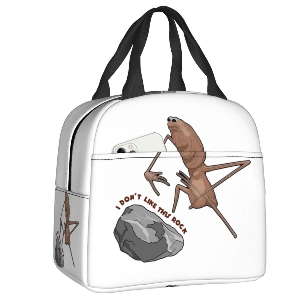 Custom Marcus The Worm Robert Help Thermal Insulated Lunch Bag Women Portable Lunch Container for Travel Multifunction Food Box