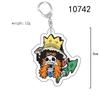 Акриловый брелок для One Piece Monkey D. Луффи Фрэнки Трафальгар Ло Бепо Нико Робин Акриловый брелок-пряжка Аниме Периферийный кулон