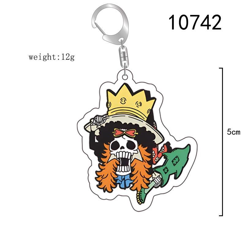 Акриловый брелок для One Piece Monkey D. Луффи Фрэнки Трафальгар Ло Бепо Нико Робин Акриловый брелок-пряжка Аниме Периферийный кулон
