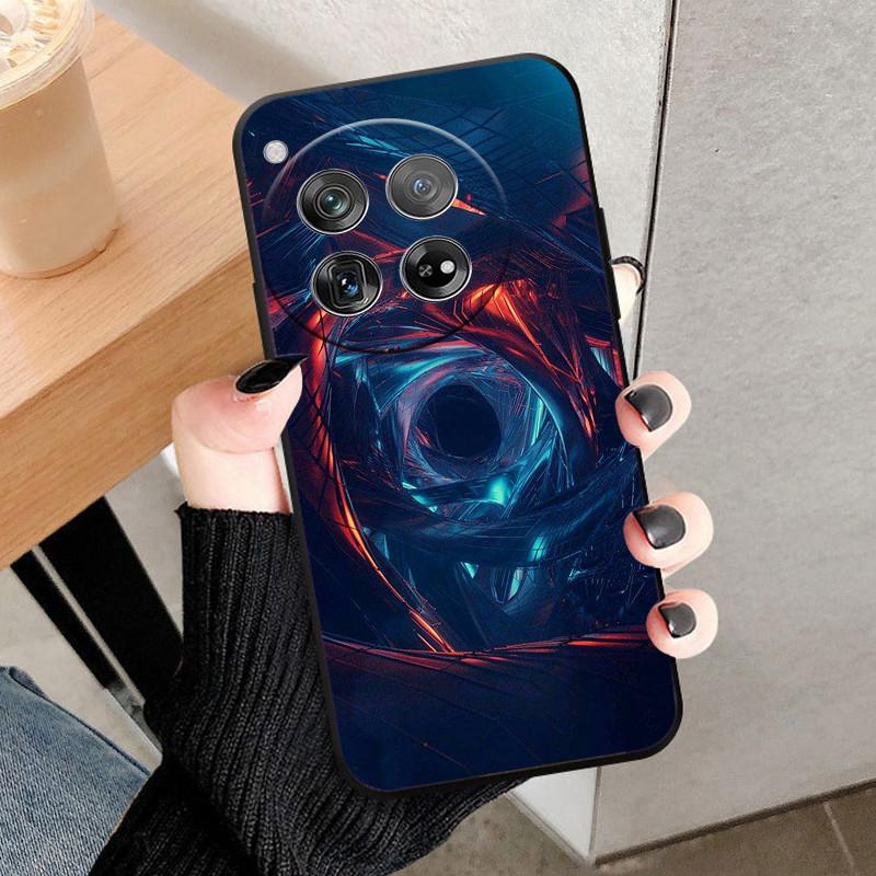 For OnePlus 12 Case Cover For OnePlus12 Fundas New Black Soft Silicone TPU Protective Phone Case For One Plus 12 Bumper Coque
