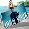 Classic J-john Movie W-wick Big Microfiber Beach Towels Quick Dry Towel Sand Beach Towels Pool Towel for Travel Swim Pool Yoga