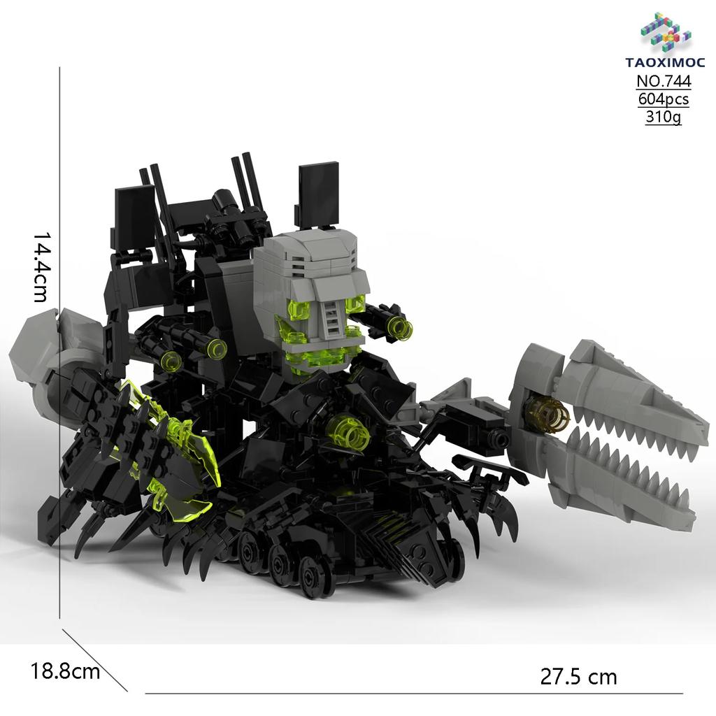 Туалет Скибиди MOC Абстрактный Набор Строительных Блоков Монитор Наблюдатель Судного Дня Титан ТВ Король Масштабная Модель Совместимый С Блочными Кирпичиками Игрушками Игровыми Наборами