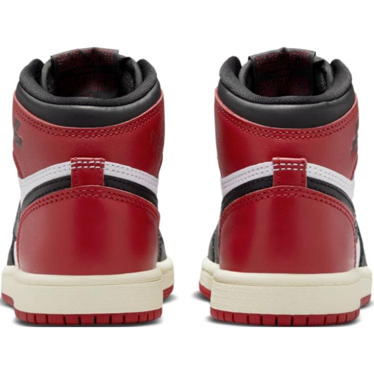 Jordan 1 Высокие Баскетбольные Кроссовки Черный/Белый/Красный Дети Возраст 3 7 Лет FD1412-106