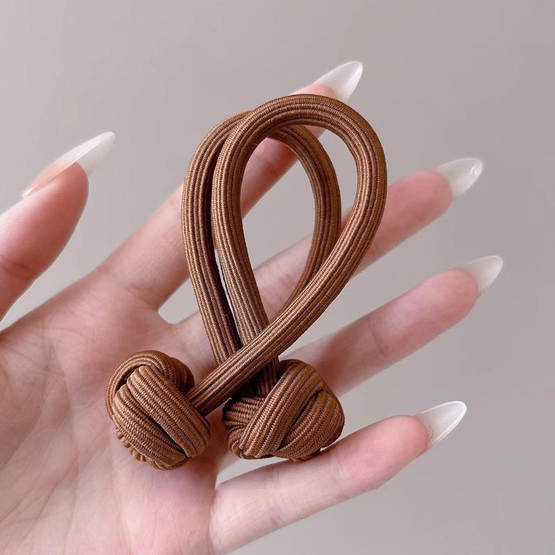 Китайские узелковые косички резинки для волос для женщин и девочек резинка для волос повязка на голову с высокой эластичностью двойная повязка на голову стильный головной убор