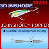 Saltwater Lure 3D Inshore Popper Floating 90mm Ghost Shad YO-ZURI Color