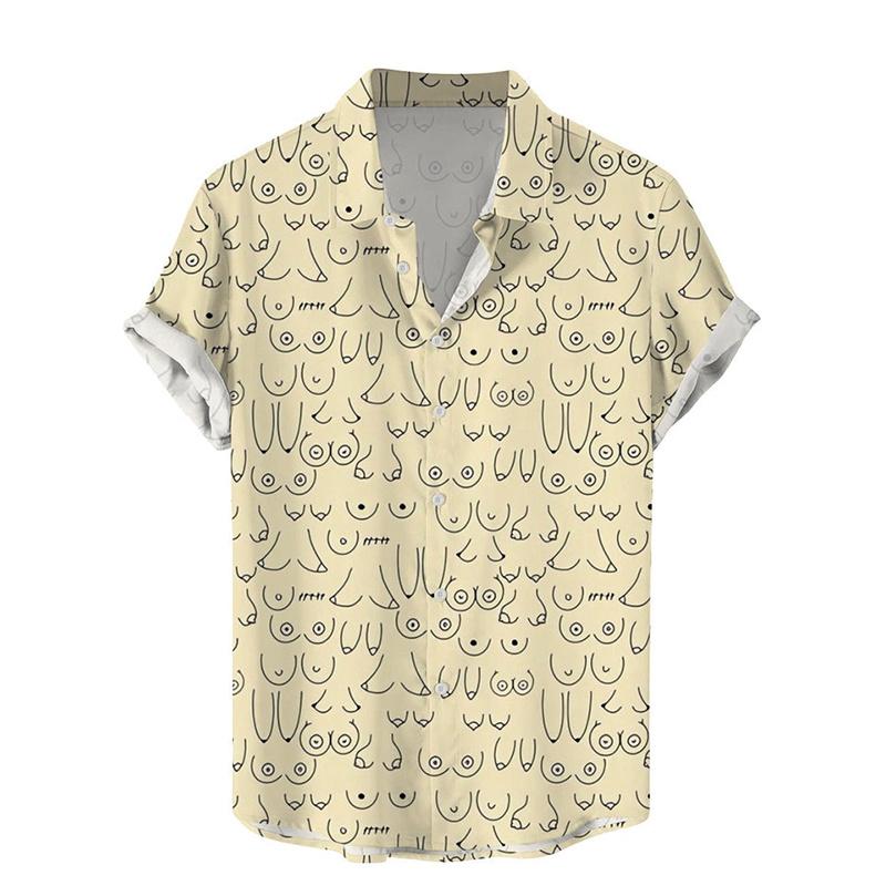 Harajuku Summer New 3D Printing Hentai Styles Shirts Color Rainbows Graphic Short Men Fashion Cool Clothes Blouses