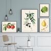 Vintage Retro Fruit Poster Avocado Strawberry Scandinavian Canvas Painting Wall Art Pictures Prints for Kitchen Room Decor