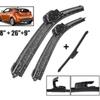 Hyundai Veloster 2012-2018 Wiper Blade Set: Front 26", Rear 18" & 9"