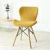 Polar Fleece Fabric Butterfly Chair Covers Stretch Spandex Curved Dining Chair Cover Kitchen Hotel Chairs Slipcovers Solid Color
