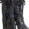 PRADA short boots lace up Triangle logo Re-Nylon Nylon boots black Nylon Women Used
