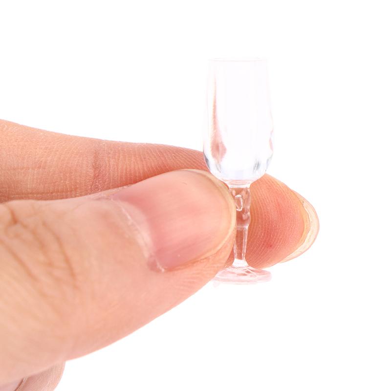 6 шт. Мини-очки для кукольного домика Набор Бокал Бокал для сока Вина для кухонной витрины