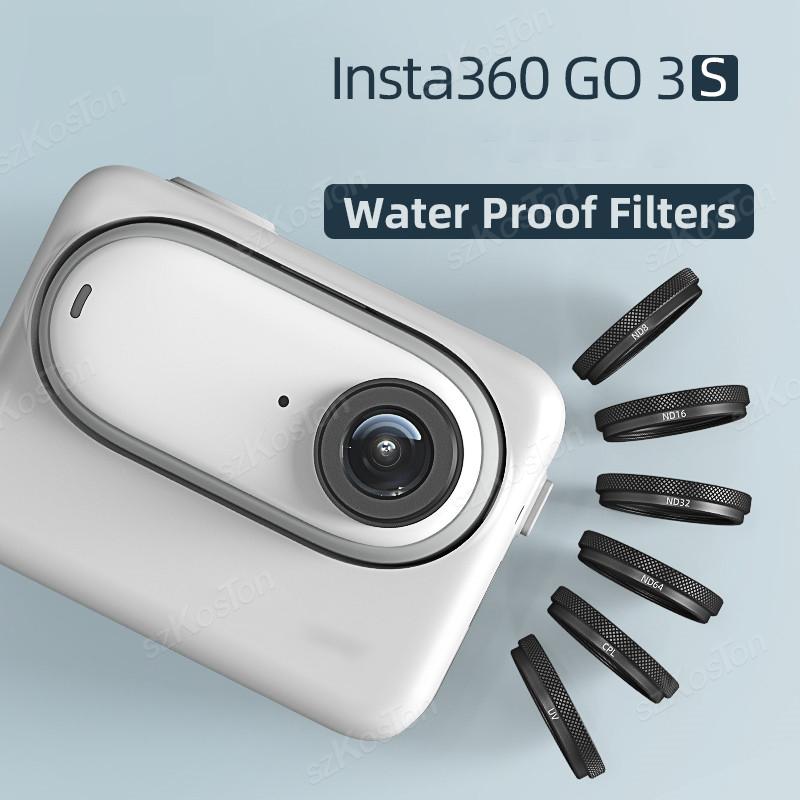 Optical Glass Waterproof Filter For Insta 360 GO 3S UV/CPL/ND8/16/32/64 Aluminum Alloy Lens Filter Thumb Camera Accessories