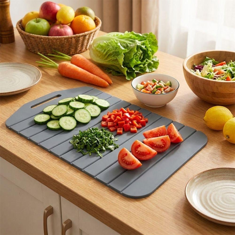 Anti-Slip Folding Cutting Board Flexible Silicone Cut Board Kitchen Chopping Mat Outdoor Cooking