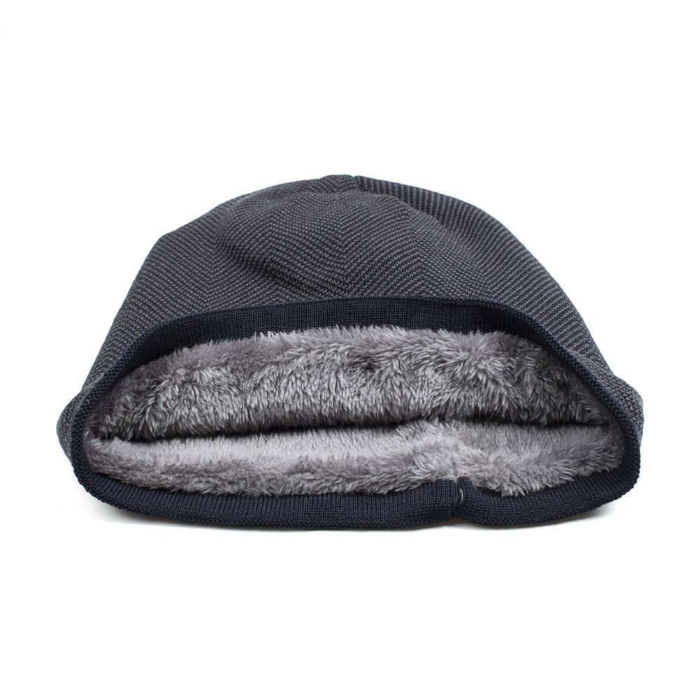 Unisex Cotton Wool Hat Skullies Men's Knitted Hat Winter Warm Hat Casual Beanies Thick Fleece Hat