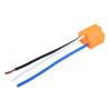 2Pcs 3-Pin Ceramic Harness Plug Ceramic Wiring Harness Adapter Headlight Lamp Socket  Auto Headlight