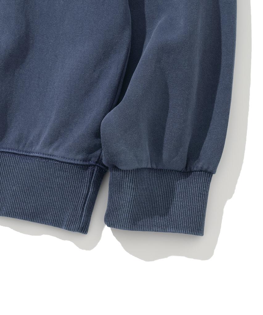 KNITTED Pigment Heart Sweatshirt Blue