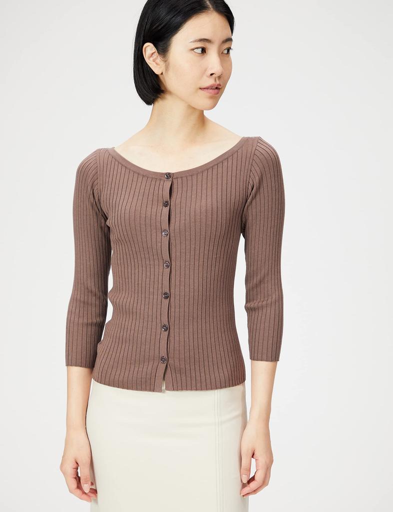 FRAY Boat Neck Rib Knit FWNT211906 MOC F I.D. Women's 2-Way