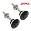 Universal Push Button Billet Quick Release Fasteners Set for Racing Car Front Bumper, Hood Pin, Engine Bonnet Lock, Latch Clip Body Kit