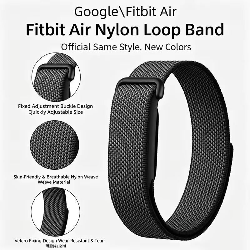 Металлический корпус + Официальный нейлоновый ремешок-петля для Google Fitbit Air Прочный браслет для Google Fitbit Air Удобные аксессуары для ремешка 3