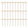 30pcs Mini Wooden Hammer Kids Toys Wooden Crab Lobster Mallet for Breakable Chocolate Heart
