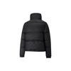 Puma Пуховик с принтом логотипа, короткий воротник-стойка, теплый пуховик, женская верхняя одежда, черный 846364-01