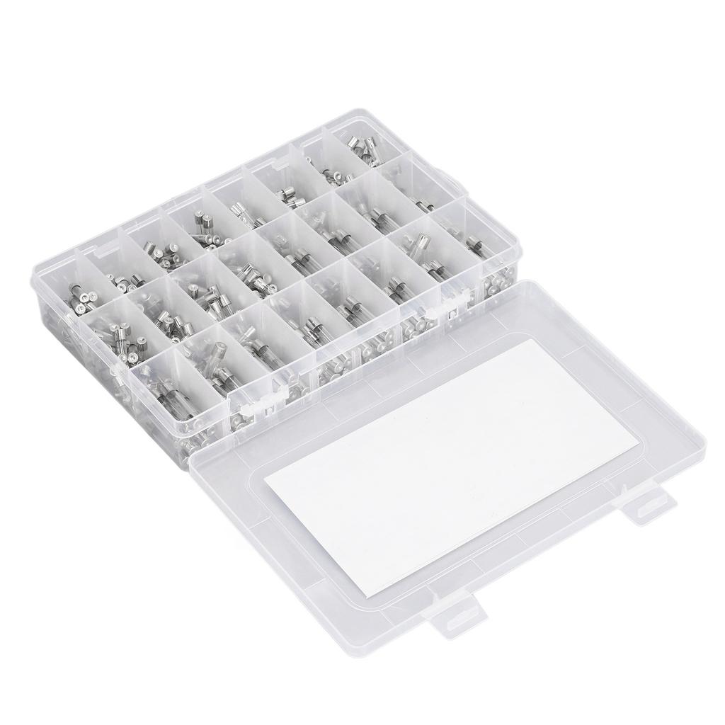 360 шт. Стеклянный предохранитель 0,25 А?Набор из 20А 24 типов 6x30мм 5x20мм для защиты цепей