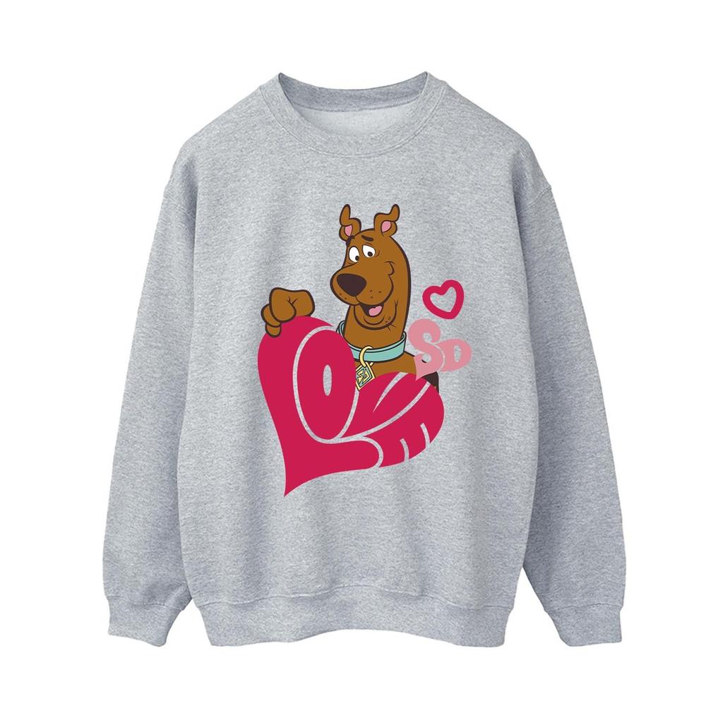 Scooby Doo Womens/Ladies Love Heart Sweatshirt