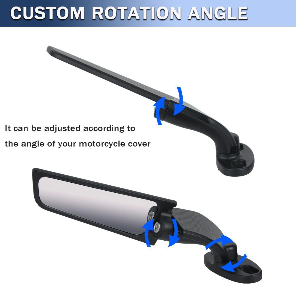 Крыльевые зеркала для мотоцикла, регулируемое вращающееся боковое зеркало заднего вида для BMW S1000RR 2009-2018 YAMAHA YZF R1 R125 R15 Honda