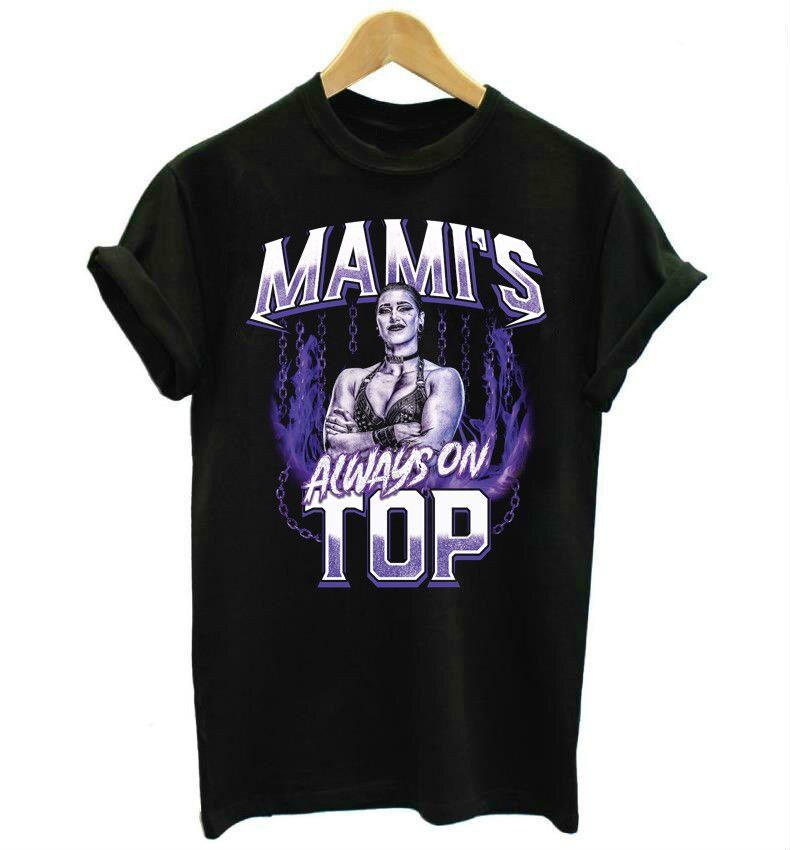 Men's Cotton T-Shirt, Quick Dry Breathable, Summer Casual Wear Rhea Ripley Mami's Always On Top Cotton unisex Tee All Sizes