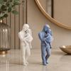 3D Printed Father and Girl Statues Standing Nordic-Style Ornaments  Father's Day