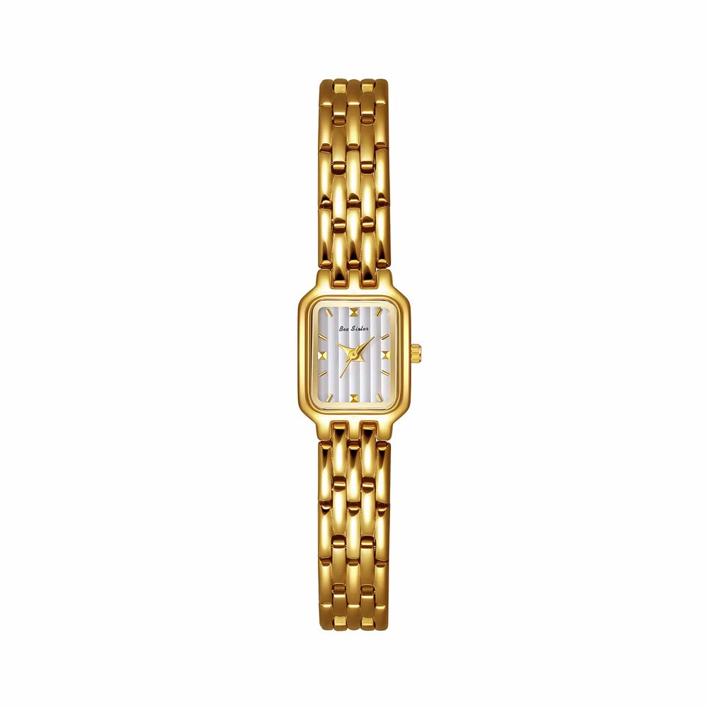 Women’s Fashion Square Small Dial Watch Stainless Steel Bracelet Luxury Quartz Wristwatch Simple Lady Dress Gift New