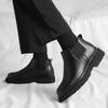 Autumn New Chelsea Boots for Men Black Boots Platform Shoes Fashion Ankle Boots Winter Plush Slip On Men Shoes New Botines Mujer