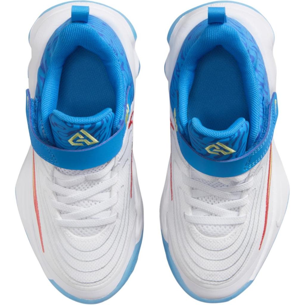 (PS) Nike Giannis Immortality 4 SE 'White Photo Blue Lemon' Kids' HF1182-100