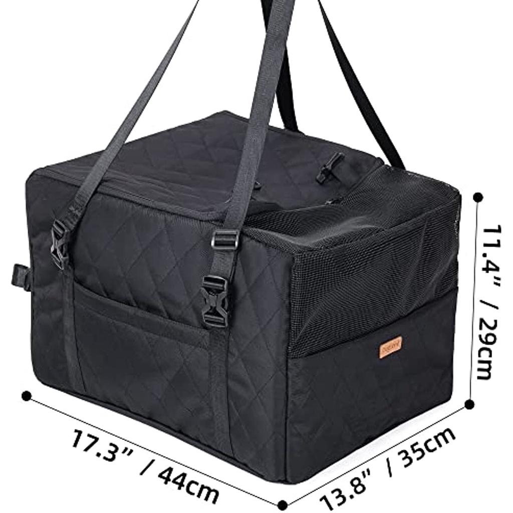 Автокресло для собак 3 в 1, сумка-переноска для домашних животных, удобное моющееся сиденье для щенков, сиденье для передних и задних сидений, автокресло для домашних животных, кошек с ремнем и сумкой для хранения Bre