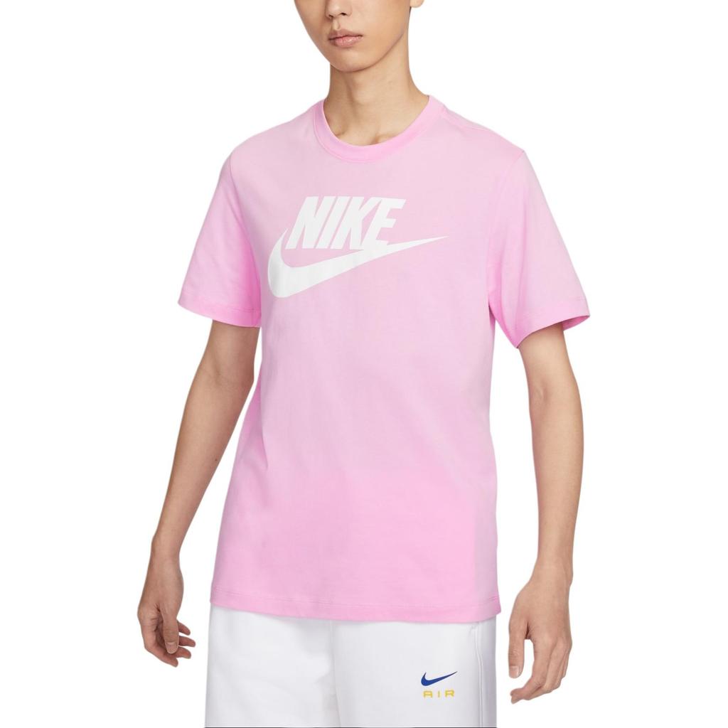 Nike T Shirts Men's Pink Crew Neck Moderate AR5005-624