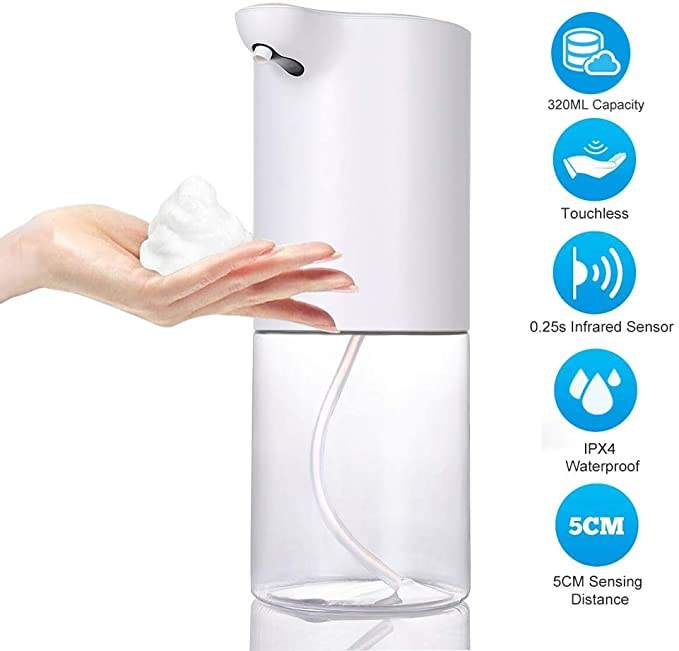Electric Soap Dispenser Bathroom Soap Dispenser Set Dish Soap Dispenser Lockable Soap Dispenser Easy to Install & Carry