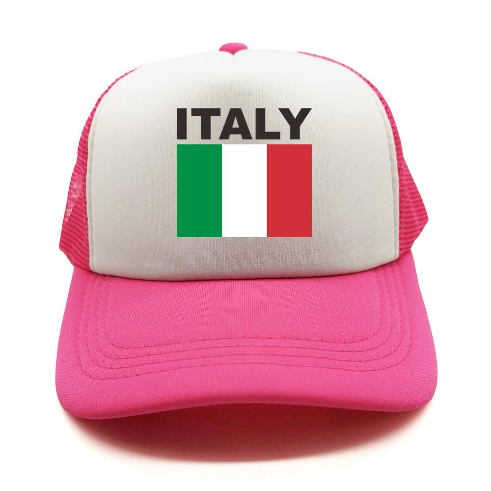 Italia Italy Italian Flag Trucker Cap Summer Unisex Cool Dad Hat Baseball Caps Unisex Outdoor Mesh Net Caps