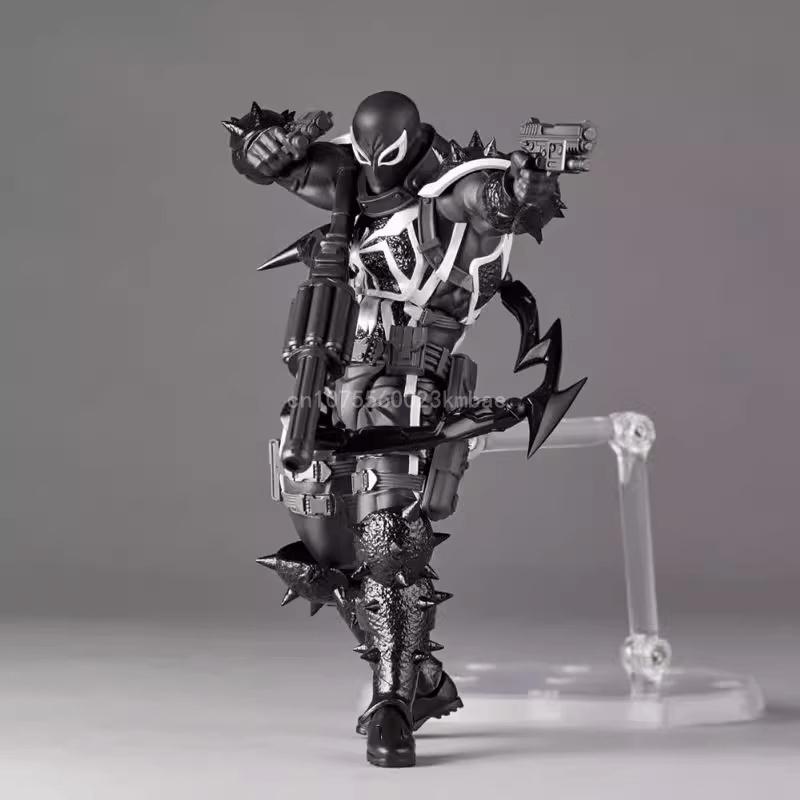Агент Веном Revoltech Amazing Yamaguchi Аниме Фигурки Веном Фигурка Юджин Томпсон Модель ПВХ Модель Коллекция Статуя Игрушка Подарки