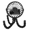 Stroller Fan Battery Operated Flexible Tripod Clip On Fan Silent Baby Car Fan Portable Compact