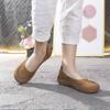 Модная женская обувь на плоской подошве AIYUQI 2025 Новинка Нескользящая повседневная обувь из натуральной кожи Женская обувь Большой размер Ретро лоферы для женщин