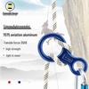 Aluminum Alloy 35KN Figure-Eight Descender for High-Altitude Rock Climbing and Abseiling