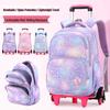 ZIRANYU Detachable Rolling Backpack for Girls