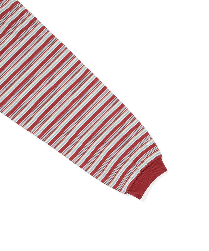 THISISNEVERTHAT Striped L/S Tee Red
