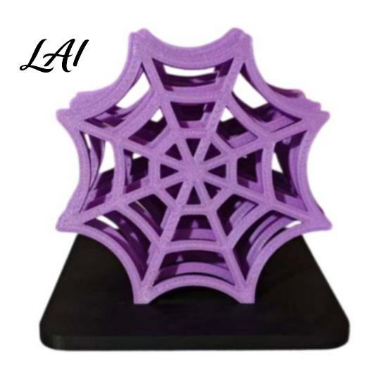Black Spider Web Mats Shaped Coaster Heat Resistant Hollow Design Cup Mat Unique 3D Printed Halloween Style Desktop Pad for Table Protection