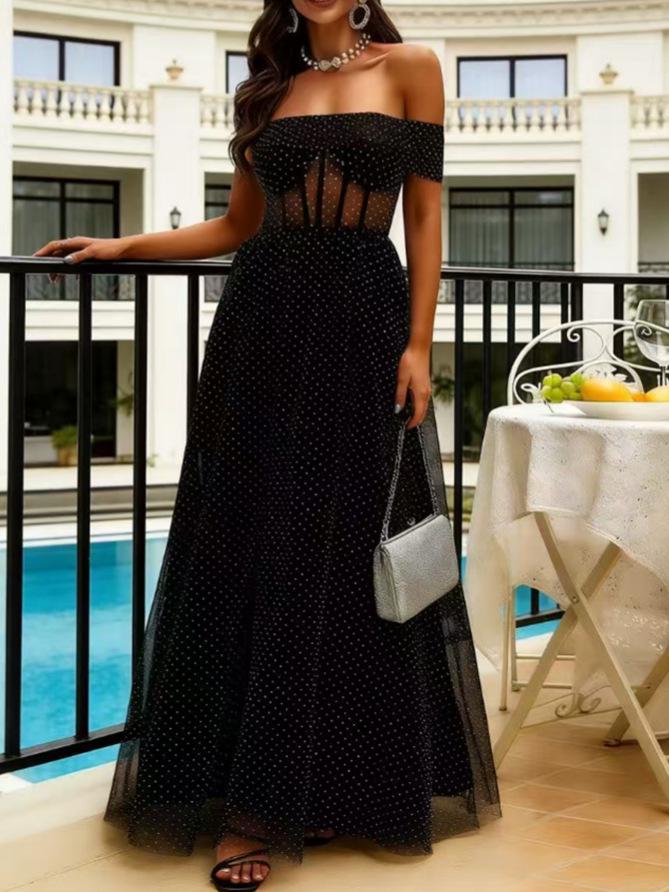 Потрясающее вечернее платье 2025 года с одним плечом и стразами - Элегантное платье для дней рождения, церемоний и особых случаев